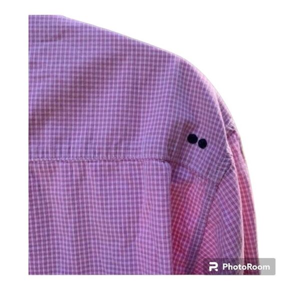 WOLLNER pink plaid dress shirt men size L - Picture 3 of 6